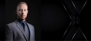 Business professional in suit headshot